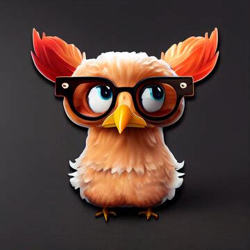 Cartoon Chicken With Glasses Images – Browse 5,612 Stock Photos ...