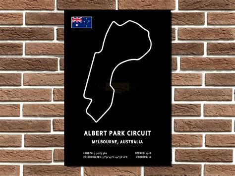 Albert Park Circuit Layout Metal Sign – Auto Junk UK Ltd