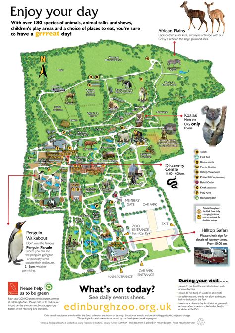 Edinburgh Zoo Map Layout