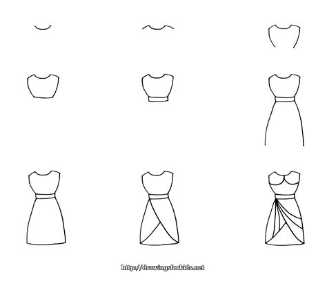 How To Draw A Dress For Kids Draw eyes nose and a mouth