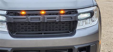 Raptor style grill & lights installed on Maverick XLT ...