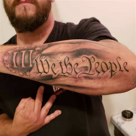 140 Patriotic We The People Tattoo Designs with Meaning and Ideas ...