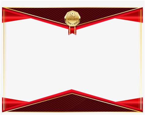 Abstract Border Transparent Modern Certificate Border Design Png ...