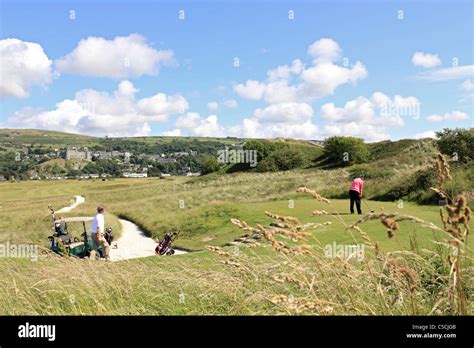 Harlech castle golf course hi-res stock photography and images - Alamy