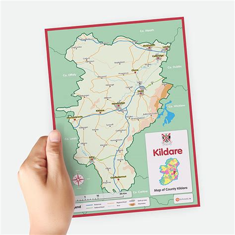 Kildare A4 County Map | 4schools.ie