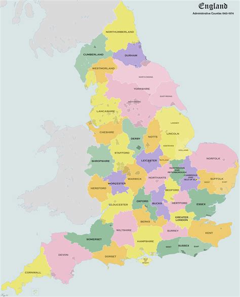 UK Counties Map - High-Resolution And Free Printable - Winterville