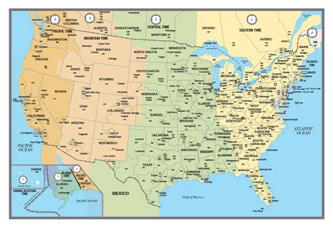 Large USA area codes map with time zones | USA | Maps of the USA | Maps ...