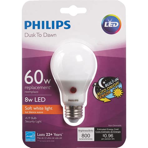 Philips A19 Medium Dusk To Dawn LED Light Bulb - Walmart.com - Walmart.com