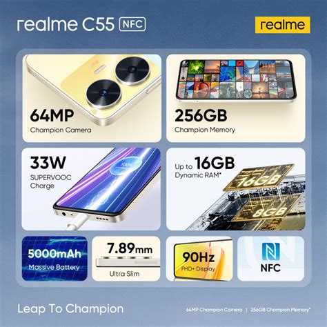 realme C55 with 6.72″ FHD+ 90Hz display, mini capsule, Helio G88, up to ...