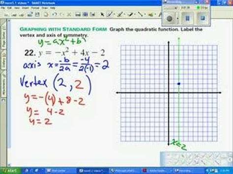 graph parabola standard form - YouTube