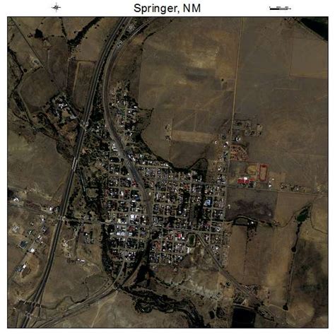 Aerial Photography Map of Springer, NM New Mexico