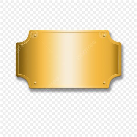 Metal Plaque PNG Transparent, Metal Quality Modeling Plaque Geometric ...