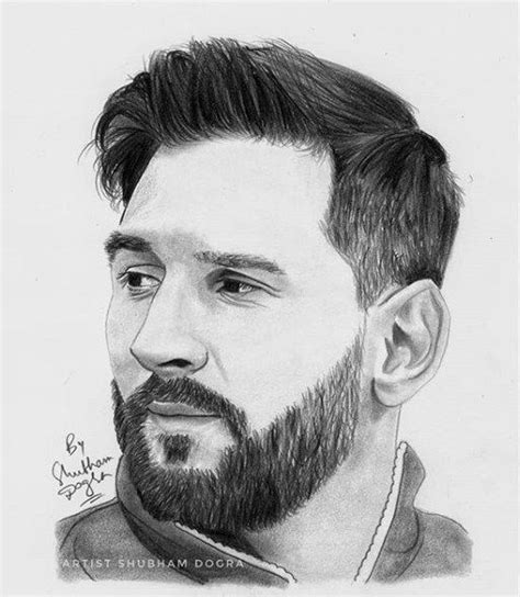 Lionel Messi - Pencil Sketch Pencil Sketch Portrait, Pencil Drawing ...