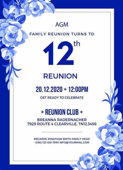 Class Reunion Invitation Template Free New 10 Reunion Invitation ...