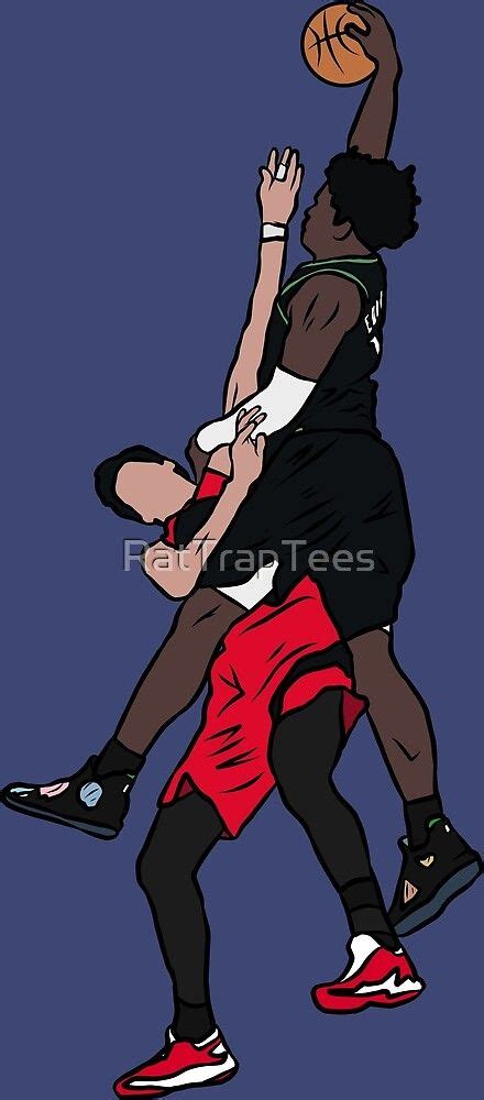 Anthony Edwards Dunk On Yuta Watanabe by RatTrapTees | Redbubble ...