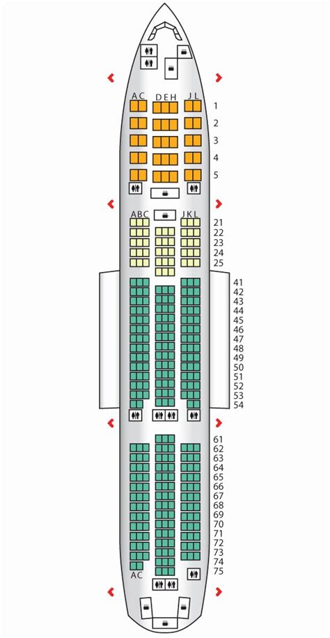 United Boeing 777 300ER Seat Map