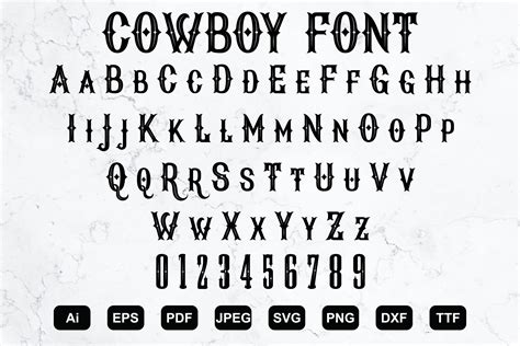 Western Font Svg Old West Font Wild West Font Country Font - Etsy Hong Kong