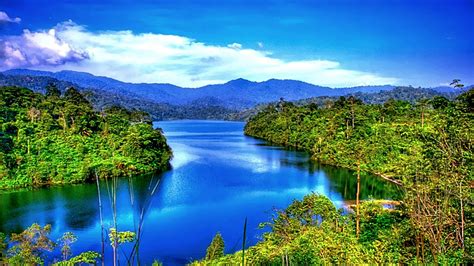 Blue river wallpaper | Nature desktop wallpaper, Hd nature wallpapers ...