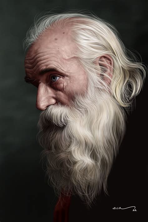 ArtStation - White-bearded old man