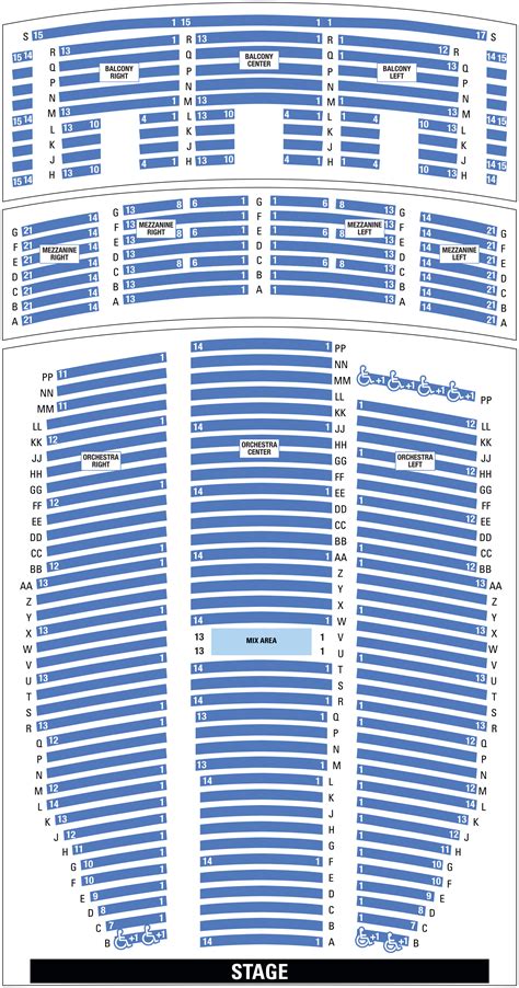 Paramount Theater Seat Map - Squaw Valley Trail Map