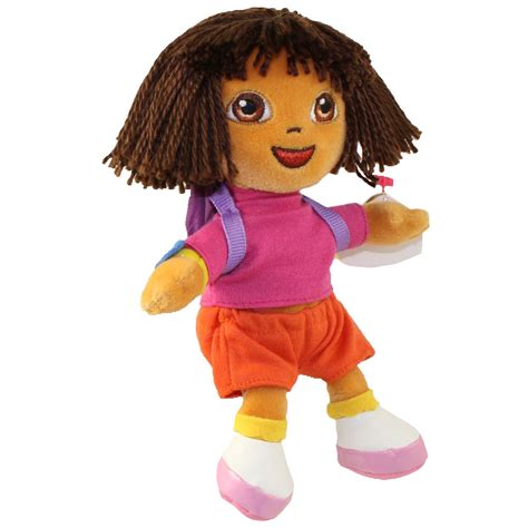 TY Beanie Baby DORA The Explorer (Yarn Hair Version) Inch): Toys, Plush ...