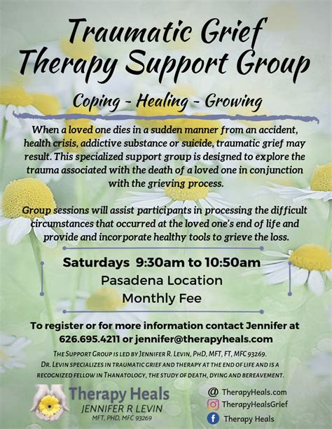 Traumatic Grief Support Group | Therapy Heals | Pasadena, CA 91106