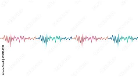 Sound wave isolated on white background. black color digital sound wave ...