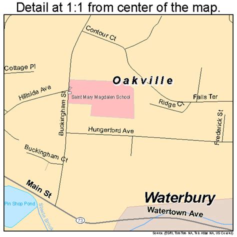 Oakville Connecticut Street Map 0956690