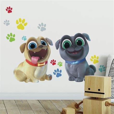 Puppy Dog Pals Peel and Stick Giant Wall Decals - PartyBell.com