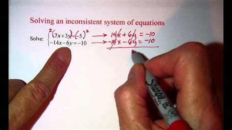 Solving an Inconsistent System of Equations - YouTube