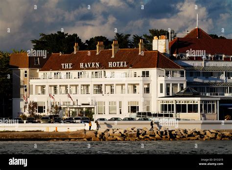 The Haven Hotel, Sandbanks, Poole Harbour, Dorset, England Stock Photo ...