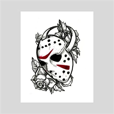 Jason Voorhees, an art print by Amanda Muniz in 2021 | Jason voorhees ...