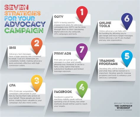 Advocacy Campaign Strategies Infographic | Public Affairs | TCW