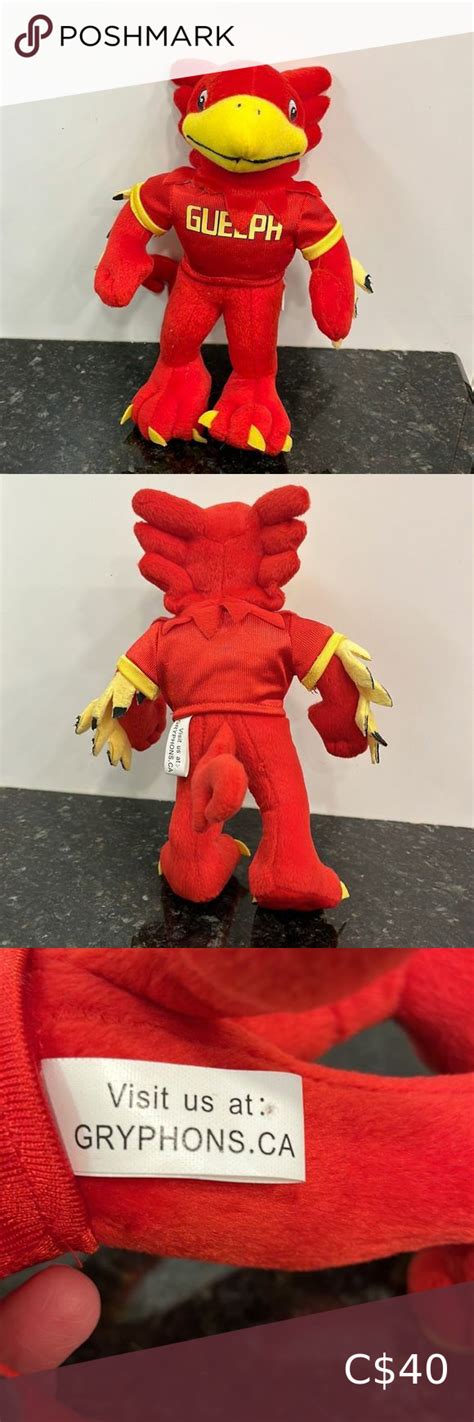 Guelph University Canada GRYPHON Mascot- Size 10” Gryphon, Guelph ...