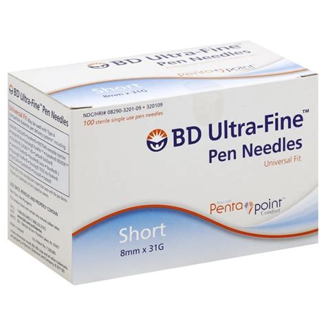 BD Pen Needles, Ultra-Fine, Universal Fit, Short (31 g) - Instacart