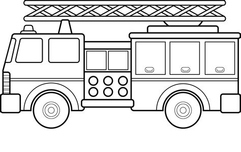 Fire Truck Craft Template