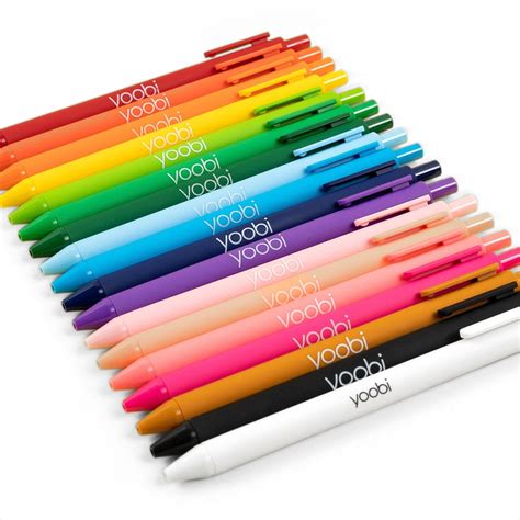 Yoobi Retractable Gel Pens, 18 Pack