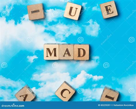 The word mad stock image. Image of experiment, expression - 85229201