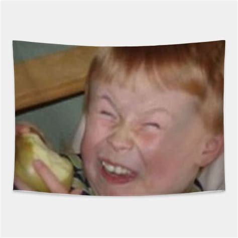 Funny Face Kid Meme - Memes - Tapestry | TeePublic