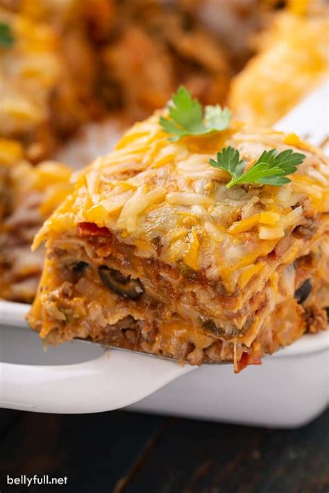 This Mexican Lasagna Recipe is a delicious twist on traditional Italian ...