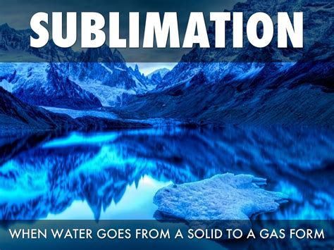 Sublimation Water Cycle