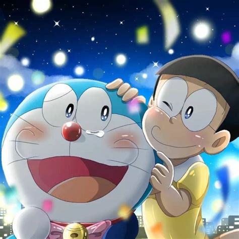 Download Emotional Doraemon And Nobita Wallpaper | Wallpapers.com