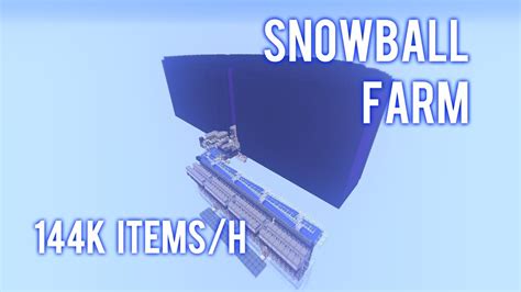 Snowball Farm [144 000 items/h] | Minecraft - YouTube