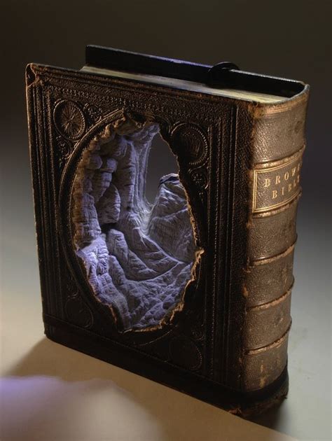 Ancient Books Transformed into Serene Natural Landscapes | Book ...