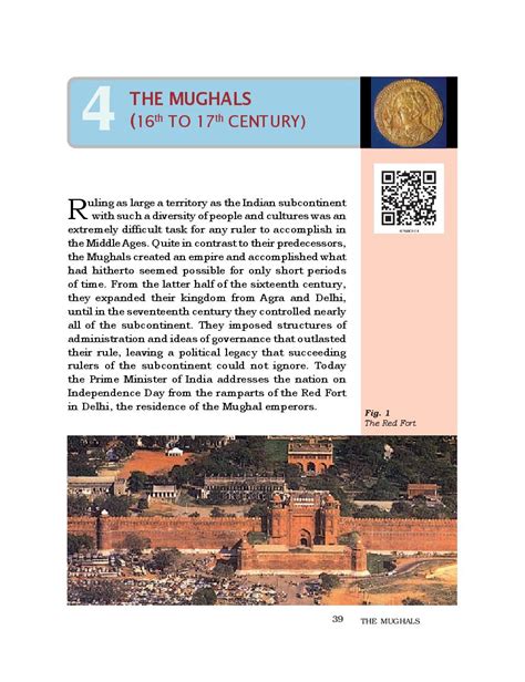 NCERT Book Class 7 Social Science Chapter 4 The Mughals 16th to 17th ...