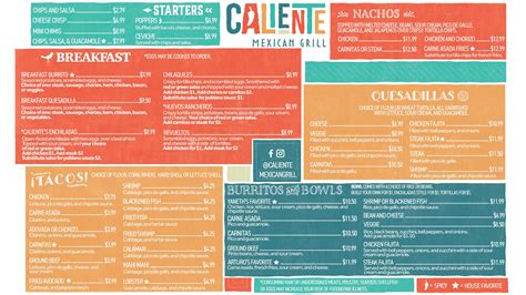 Caliente Mexican Grill | We Make it HOT!