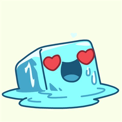 Ice Cube Loves I'm Melting Animation GIF | GIFDB.com