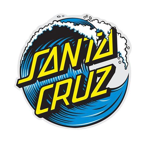 Santa Cruz Skateboards Wave Dot Sticker / Decal - The Dark Slide ...