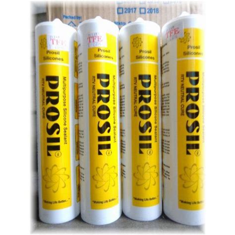 Prosil Fast Cure Multipurpose Silicone Sealant (Clear). For sealing and ...