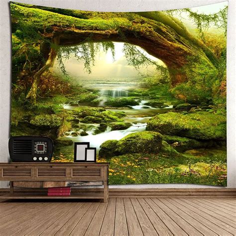 Psychedelic Tapestry Tenture Mural Tapices Macrame Wall Hanging ...